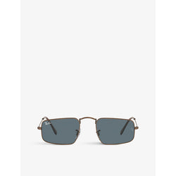  Ray-Ban RB3957 Julie rectangular-frame metal sunglasses