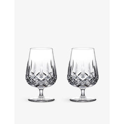 Waterford Connoisseur Lismore snifter-cap crystal tumblers