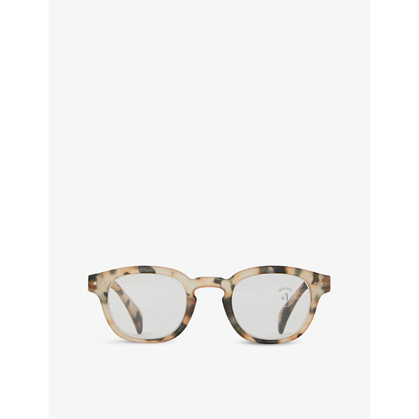 Izipizi #C square-framed light tortoise reading glasses | LYBSTORE