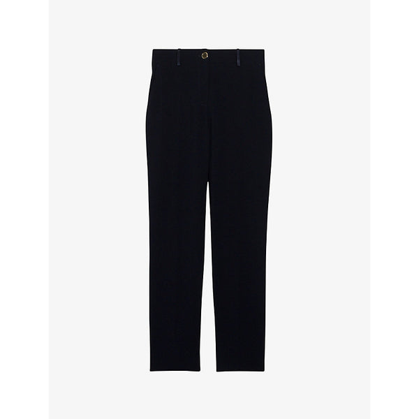  Claudie Pierlot Poupin tailored mid-rise woven trousers