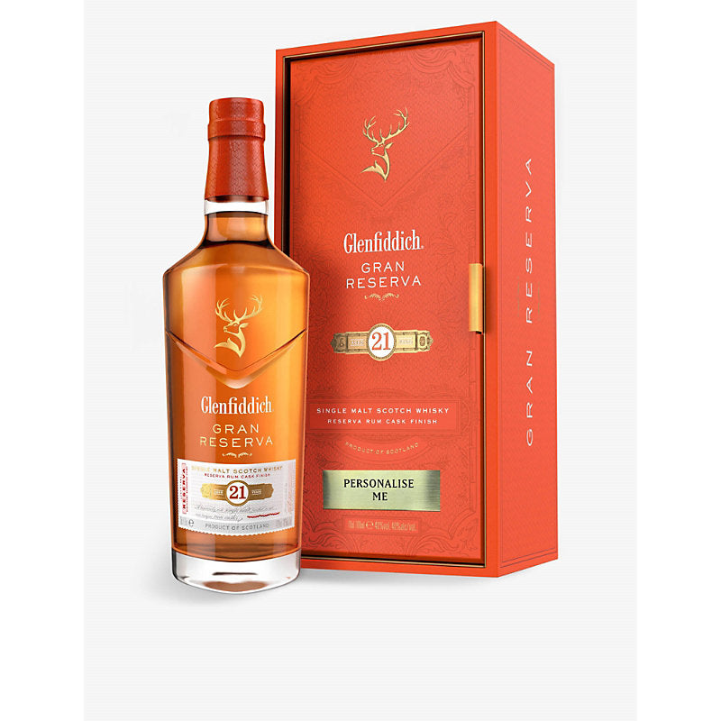 Glenfiddich Personalised Gran Reserva 21-year-old single malt Scotch whisky 700ml