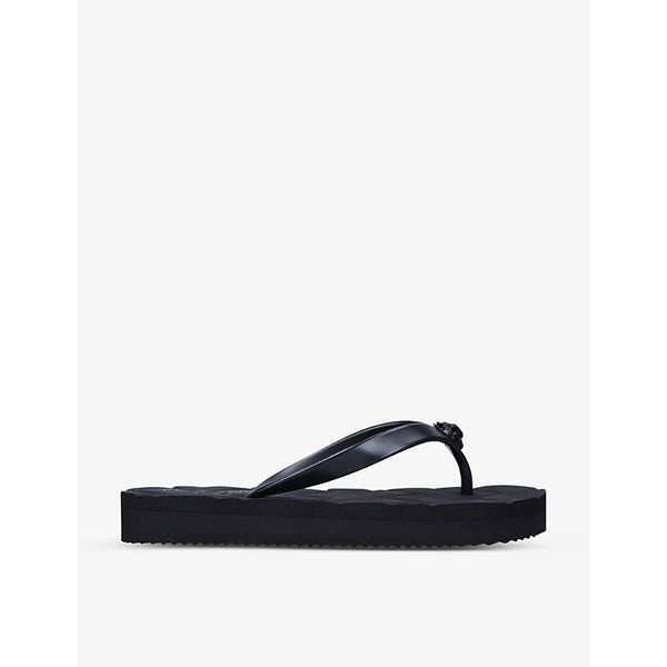 Kurt Geiger London Kensington Q two-post rubber flip flops