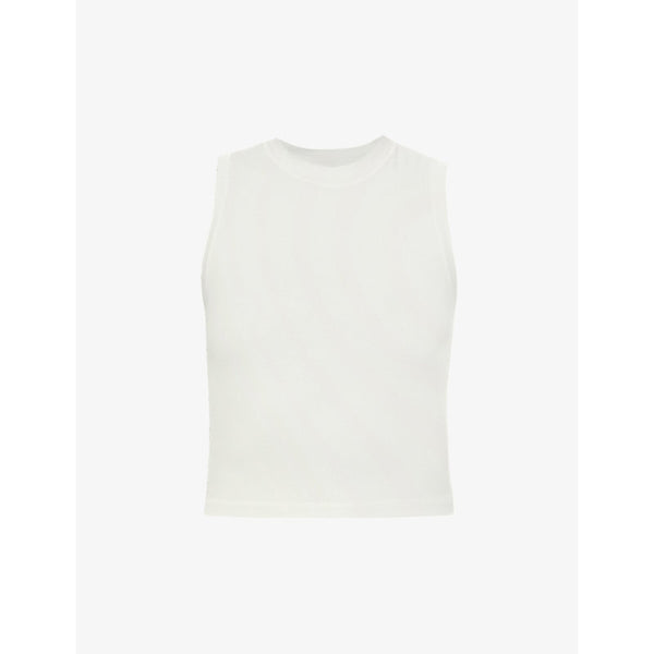  Skims High-neck stretch-cotton tank top