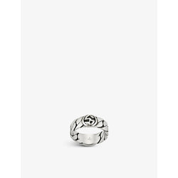 Gucci Interlocking G sterling-silver ring