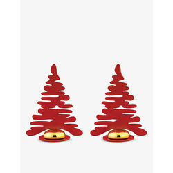 Alessi Barkplace Tree resin-coated steel place card holders set of 2