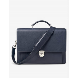 Aspinal Of London City grained-leather messenger bag | Aspinal Of London