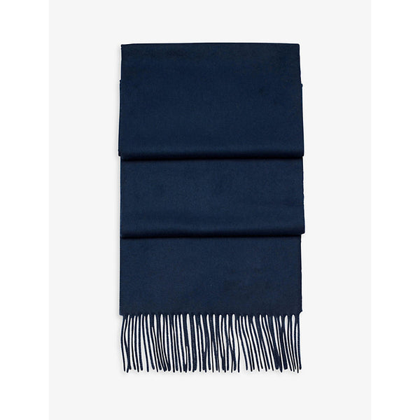 Aspinal Of London Tassel-embellished cashmere scarf