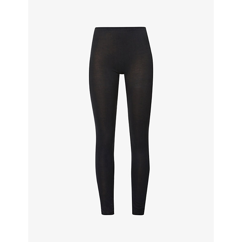  Hanro Pure Silk high-rise silk-knit leggings