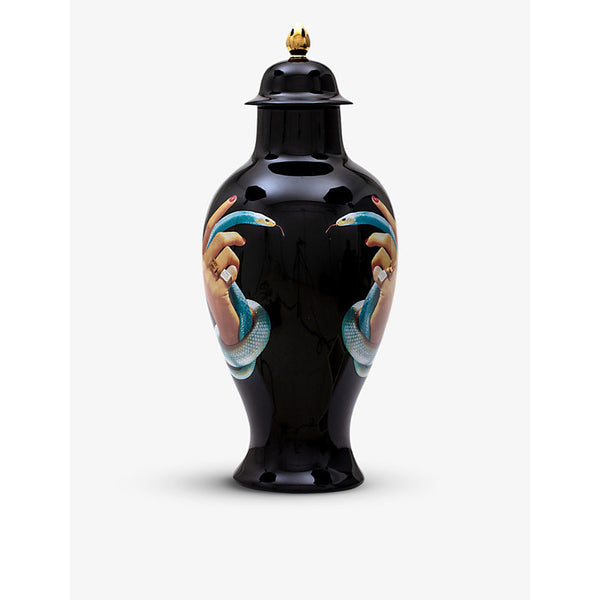 Seletti wears TOILETPAPER Snakes porcelain vase 46.5cm