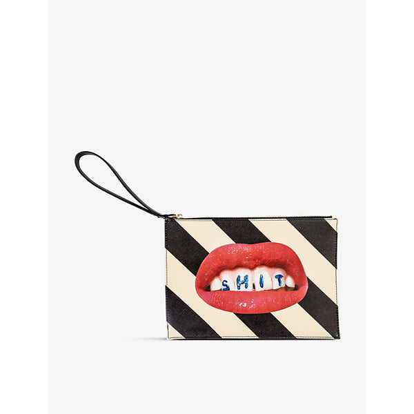 Seletti wears TOILETPAPER Sh*t printed canvas pouch