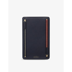 Smythson Panama zip crossgrain leather currency case | Smythson