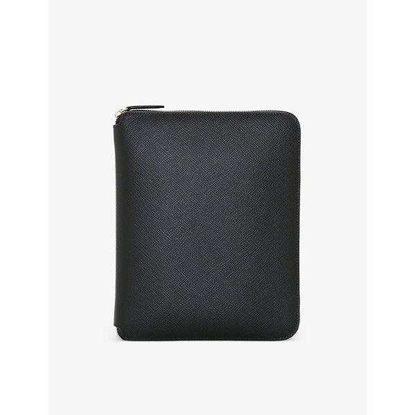 Smythson Panama A5 leather writing folder 23cm x 19.5cm | Smythson