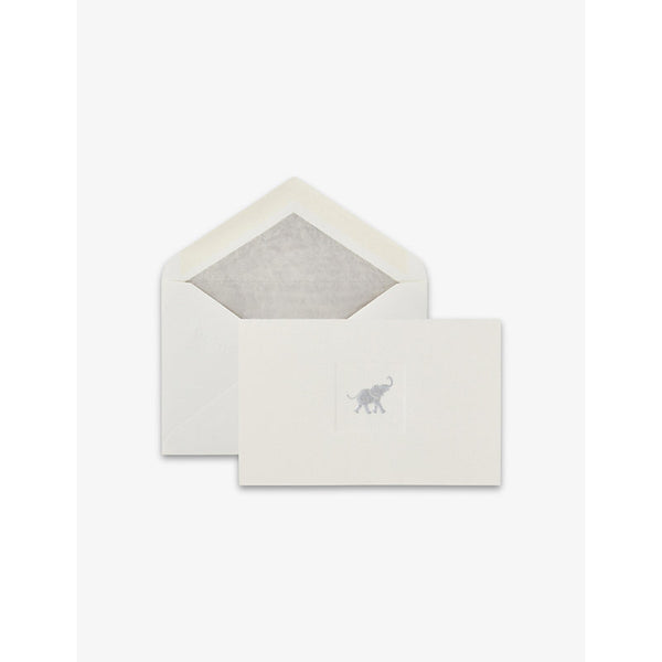 Smythson Elephant paper notelets pack of ten