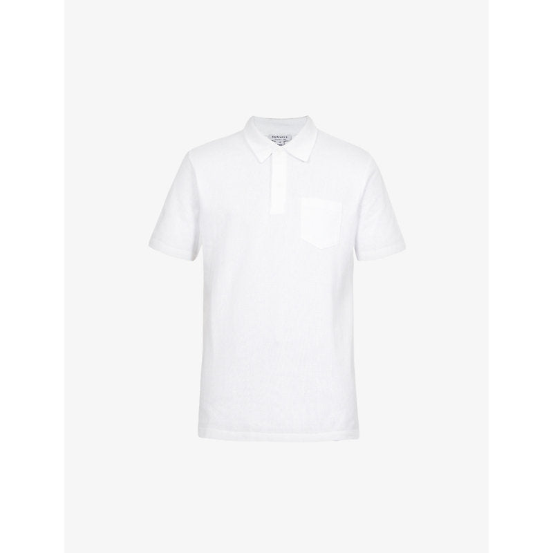  Sunspel Riviera slim-fit cotton-piqué polo shirt