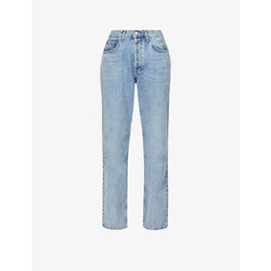  Agolde Lana straight-leg mid-rise organic-cotton denim jeans