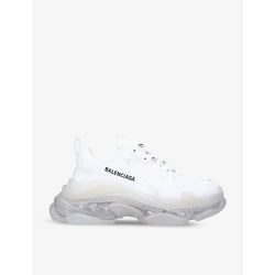 Balenciaga Women's Triple S Clear Sole faux-leather and mesh trainers