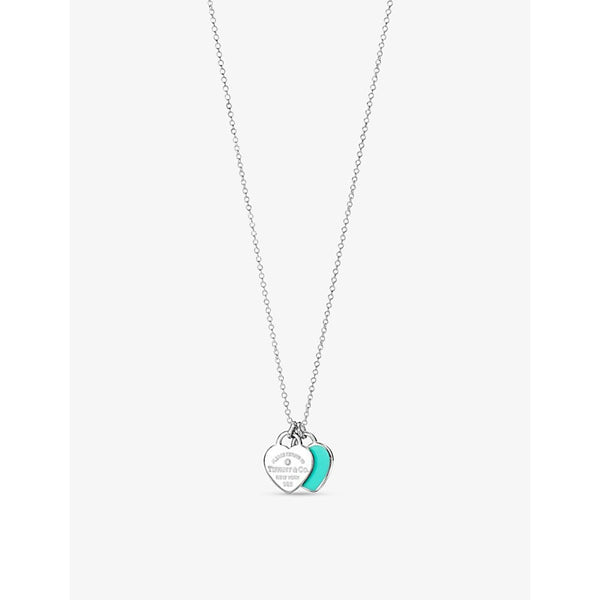 Tiffany & Co Return to Tiffany sterling-silver and enamel pendant necklace