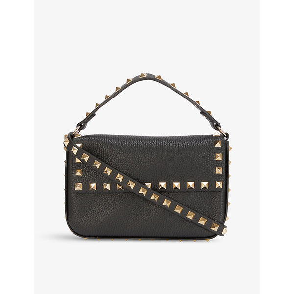 Valentino Garavani Rockstud logo-embossed leather cross-body bag