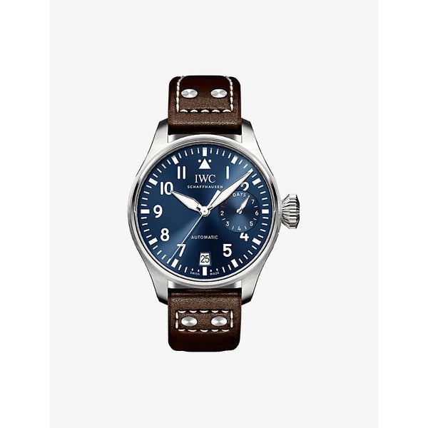 Iwc Schaffhausen IW501002 Big Pilot stainless-steel and leather automatic watch