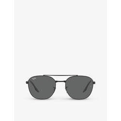  Ray-Ban RB3688 Chromance square-frame metal sunglasses