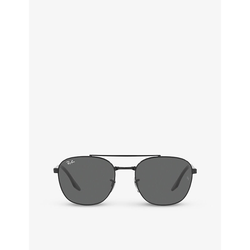  Ray-Ban RB3688 Chromance square-frame metal sunglasses