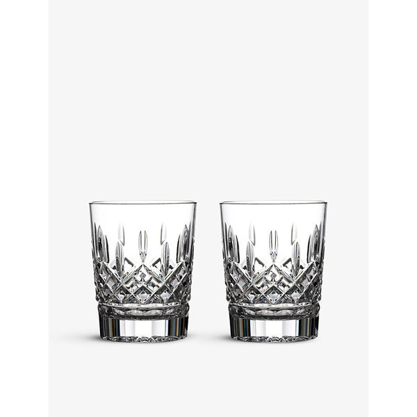 Waterford Lismore crystal whiskey tumblers set of two