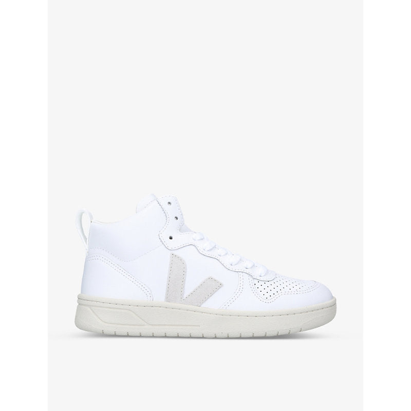 Veja Women's V-15 leather and suede high-top trainers | Veja