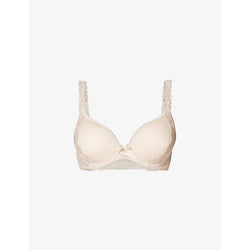  Aubade Softessence floral-embroidered stretch-mesh spacer bra