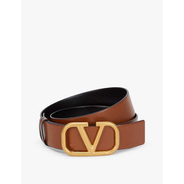  Valentino Garavani VLOGO standard reversible leather belt