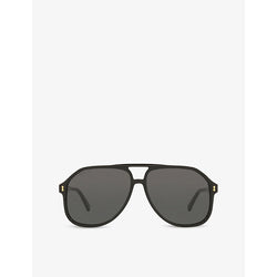 Womens Gucci GG1042S acetate aviator sunglasses