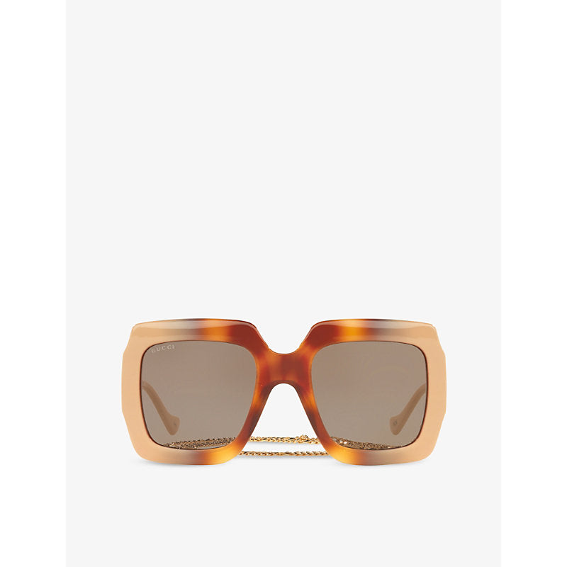  Gucci GG1022S square-frame acetate sunglasses