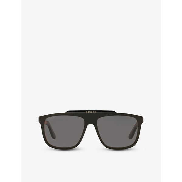 Gucci GG1039S rectangular-frame acetate sunglasses