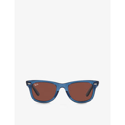  Ray-Ban RB2140 square-frame acetate wayfarer sunglasses