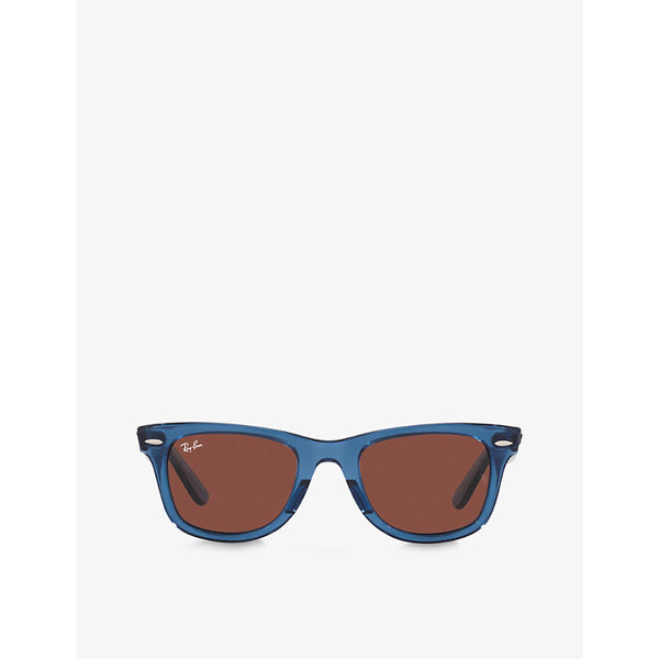  Ray-Ban RB2140 square-frame acetate wayfarer sunglasses