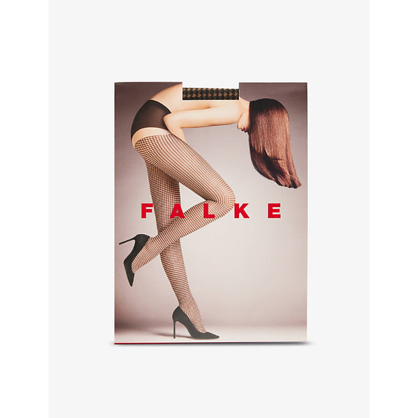  Falke Houndstooth graphic-print stretch-woven tights