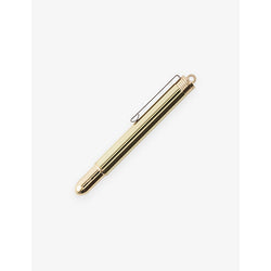 Traveler'S Company Logo-engraved brass rollerball pen