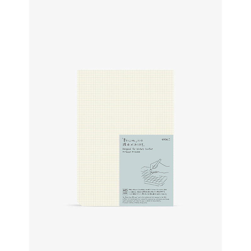 Midori Gridded cotton-paper A4 notepad 27.5cm x 21cm