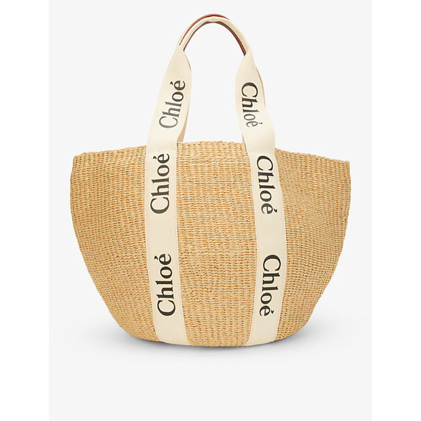 Chloe Woody medium paper basket bag