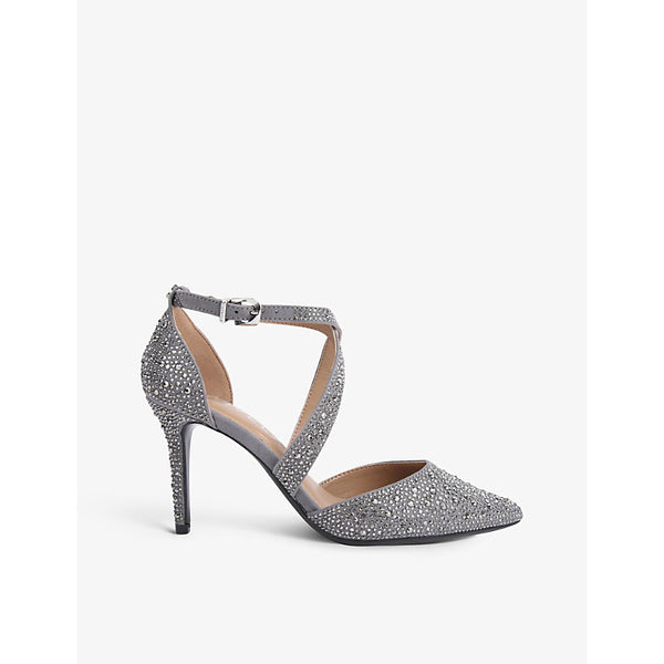 Carvela Kross crystal-embellished suede courts