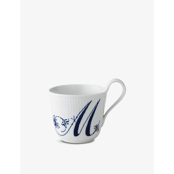 Royal Copenhagen Alphabet M hand-painted porcelain mug 330ml