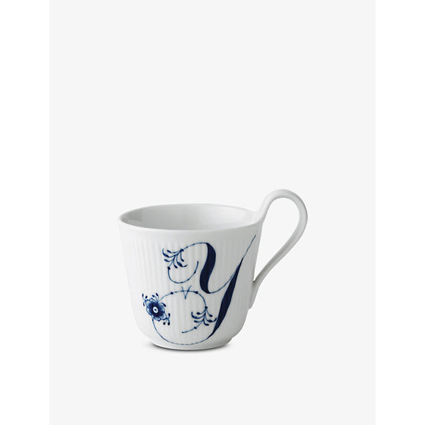 Royal Copenhagen Alphabet Y hand-painted porcelain mug 330ml