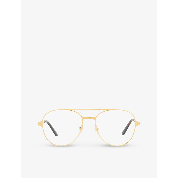 Cartier CT0307O aviator-framed metal optical glasses