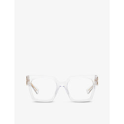  Miu Miu MU 04UV square-frame acetate glasses