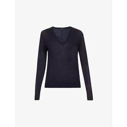  Joseph Cashair V-neck cashmere-knit jumper