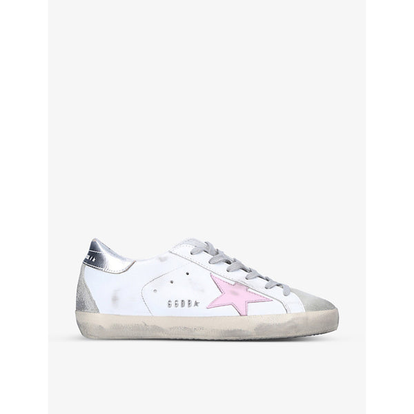  Golden Goose Women's Superstar 81482 leather and suede low-top trainers