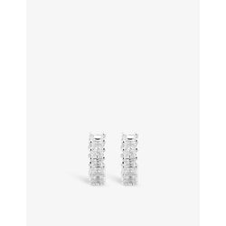  Apm Monaco Eclat sterling-silver and white zirconia hoop earrings