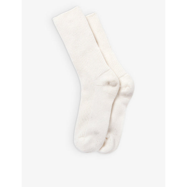 The White Company Ribbed cashmere bed socks sizes 4-7