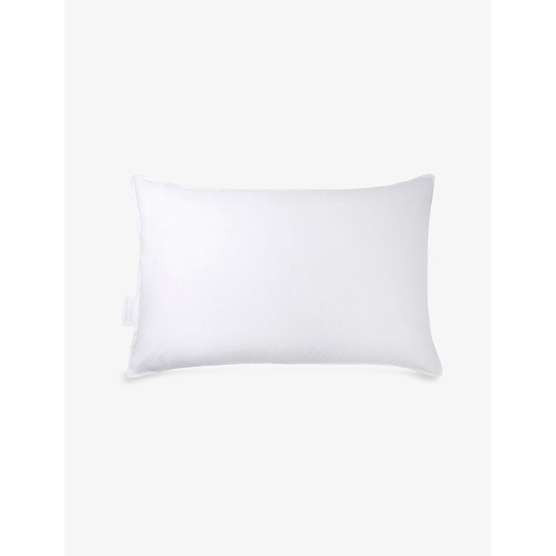 The White Company Symons rectangle medium soft cotton sateen, down and feather super king pillow 50cm x 90cm