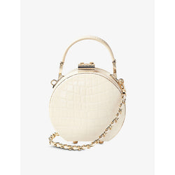 Aspinal Of London Hat Box mini croc-embossed leather cross-body bag | ASPINAL OF LONDON