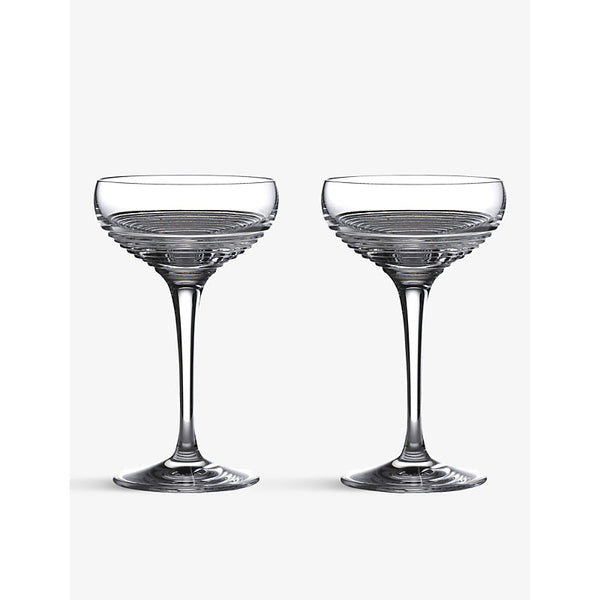 Waterford Mixology Circon crystal-glass cocktail coupes set of two